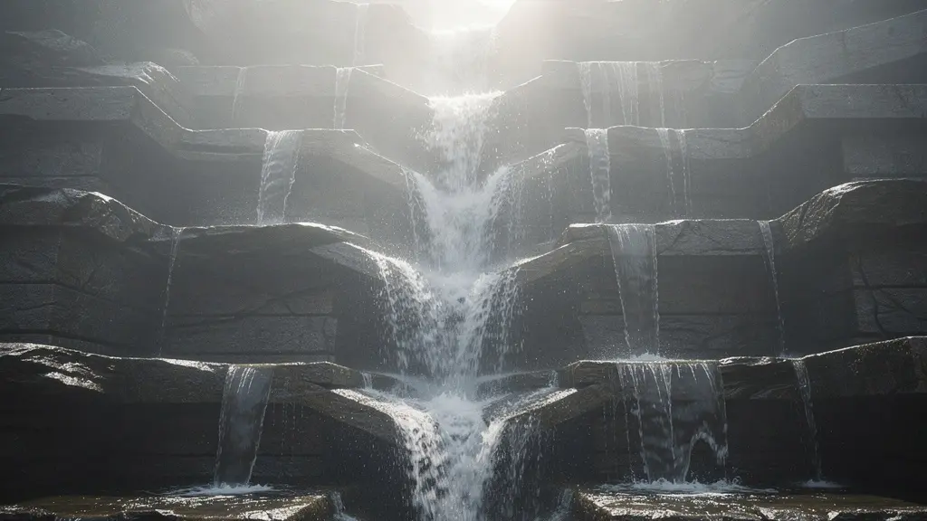 Abstract visualization of liquidation preference waterfall in acquisition scenarios