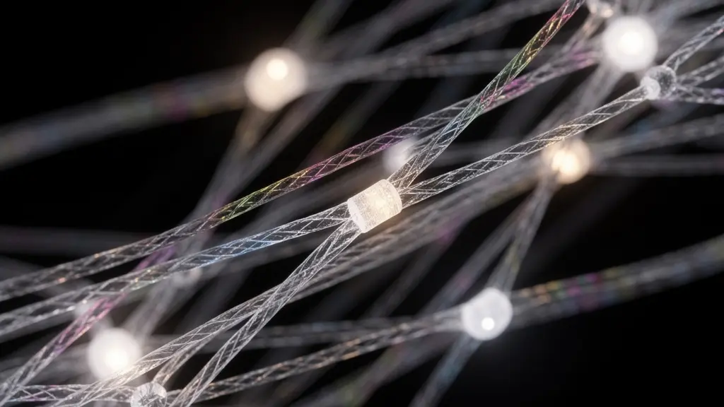 Macro view of interconnected professional network building