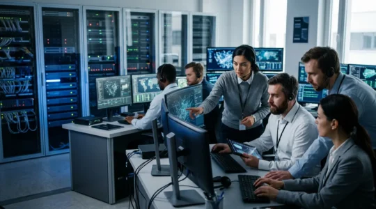 Secure operations center maintaining business continuity during cyber disruption