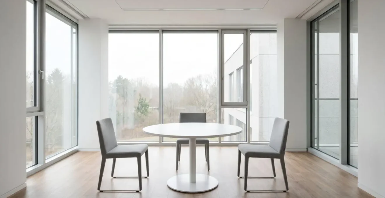 Minimalist representation of structured conflict resolution framework with spatial separation and neutral mediation