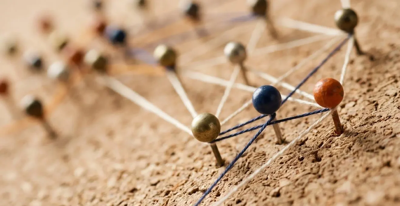 Abstract visualization of customer pain points and unmet needs analysis in market research