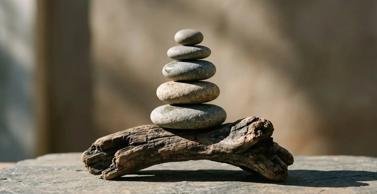 Symbolic composition representing the balance and integrity required for credible net zero emissions claims in corporate sustainability